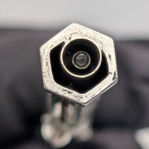 古董800銀推拉式鉛筆和沾水筆,飾以綠色寶石