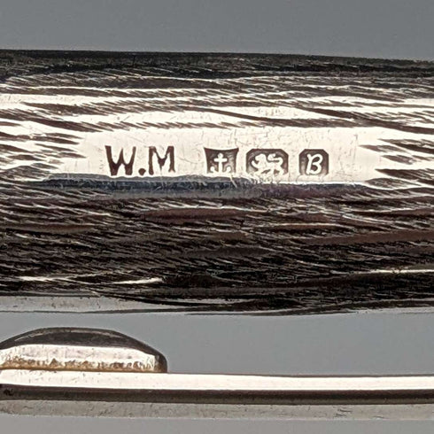 1976年英國威廉曼頓 (William Manton) 復古純銀原子筆,附筆盒