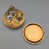 1919 Waltham Traveler pocket watch with gold-plated case, mechanical movement, in good working order.
