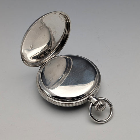 1919年 英国アンティーク John Finlayson 懐中時計 純銀デニソンケース 動作良好