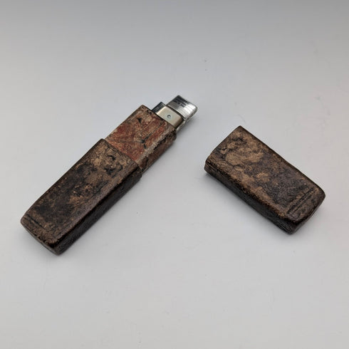 1833年英國納撒尼爾·克雷斯威克(Nathaniel Creswick)設計的古董珍珠母貝柄純銀刀刃折疊刀,附刀盒