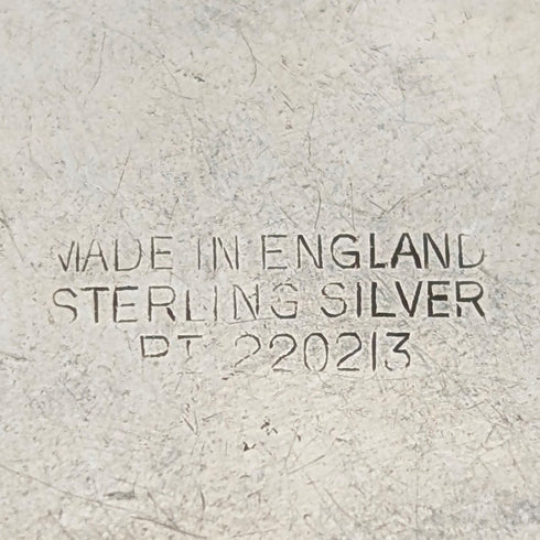 British Vintage Sterling Silver Butterfly Wing Pendant with Sterling Silver Necklace ②