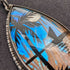 British vintage sterling silver butterfly wing pendant with sterling silver necklace (3)