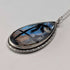 British vintage sterling silver butterfly wing pendant with sterling silver necklace (3)