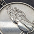 British Vintage Sterling Silver St. Christopher Medal Pendant with Sterling Silver Necklace, 10.3g Total