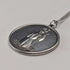 British Vintage Sterling Silver St. Christopher Medal Pendant with Sterling Silver Necklace, 10.3g Total