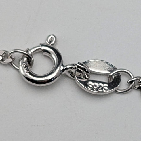 British Vintage Sterling Silver St. Christopher Medal Pendant with Sterling Silver Necklace, 10.3g Total