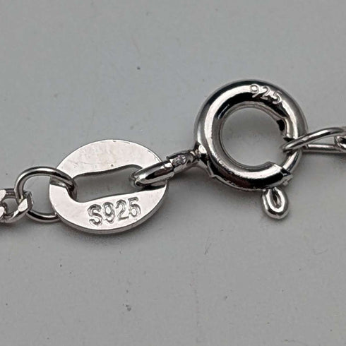 Vintage British Pipe Smoking Old Man Sterling Silver Pendant with Sterling Silver Necklace, 7.6g Total