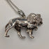 英國復古純銀獅子吊墜,搭配純銀項鍊,總重12.7克