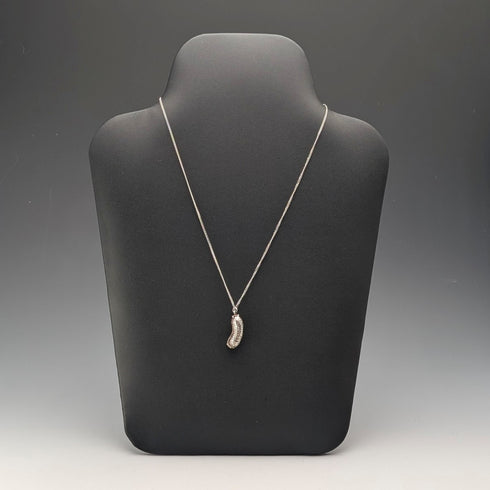 復古花生(內含猴子)純銀吊墜,搭配純銀項鍊,總重7.8克