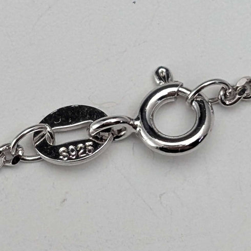 Vintage Peanut (Monkey Inside) Sterling Silver Pendant with Sterling Silver Necklace, 7.8g Total
