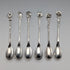 Six early 20th century Dutch Continental silver coffee spoons, total weight 62g