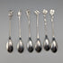 Six early 20th century Dutch Continental silver coffee spoons, total weight 62g