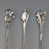 Six early 20th century Dutch Continental silver coffee spoons, total weight 62g
