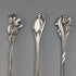 Six early 20th century Dutch Continental silver coffee spoons, total weight 62g