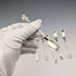 Six early 20th century Dutch Continental silver coffee spoons, total weight 62g