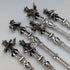 Dutch Vintage Musician Engraved 835 Sterling Silver Spoons (12 pieces, 181g total) in a Case