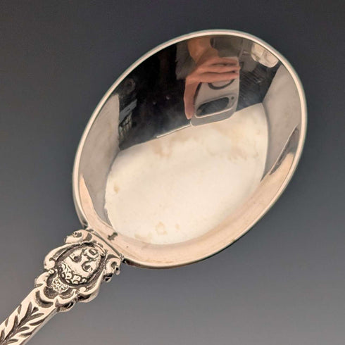 Dutch Vintage Musician Engraved 835 Sterling Silver Spoons (12 pieces, 181g total) in a Case