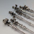 Dutch Vintage Musician Engraved 835 Sterling Silver Spoons (12 pieces, 181g total) in a Case