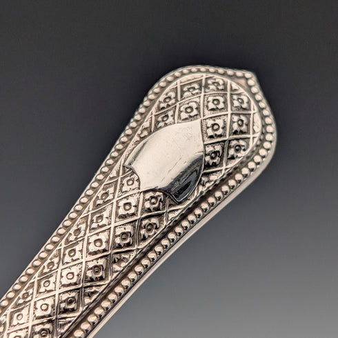 約1867年英國羅伯茲和貝爾克公司出品的古董純銀柄餐具(6對)。