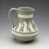 1975 Wedgwood Jasperware Cream Jug, Sage Green, England