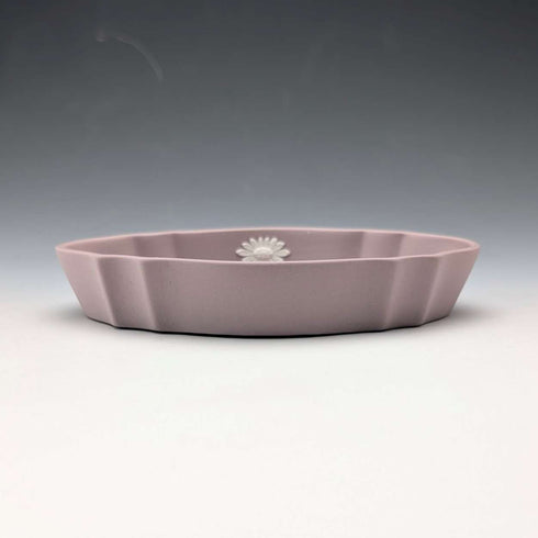 Vintage British Wedgwood Jasperware Oval Dish in Lilac