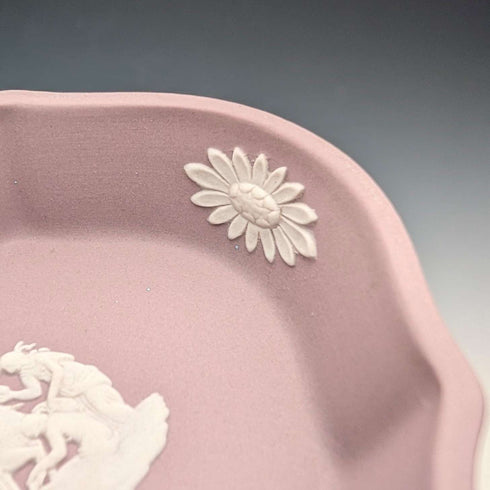 Vintage British Wedgwood Jasperware Oval Dish in Lilac