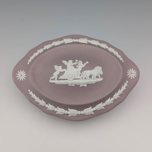British Vintage Wedgwood Jasperware Small Box Lilac