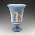 Vintage British Wedgwood Jasperware Vase, Pale Blue
