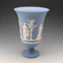 Vintage British Wedgwood Jasperware Vase, Pale Blue