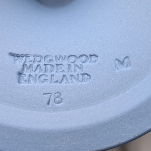 Vintage British Wedgwood Jasperware Vase, Pale Blue