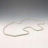 1974 Sterling Silver Long Twist Chain Necklace, 113cm, 62g, Georg Jensen