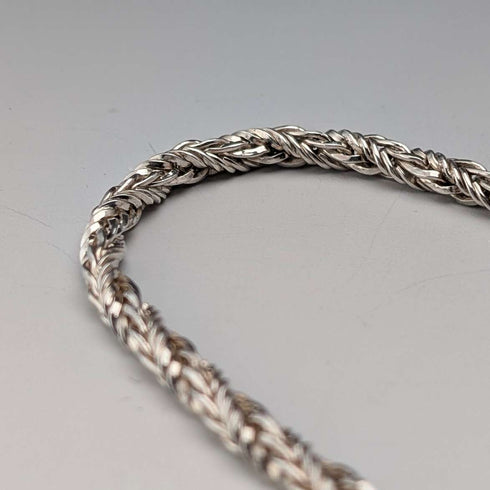 1974 Sterling Silver Long Twist Chain Necklace, 113cm, 62g, Georg Jensen