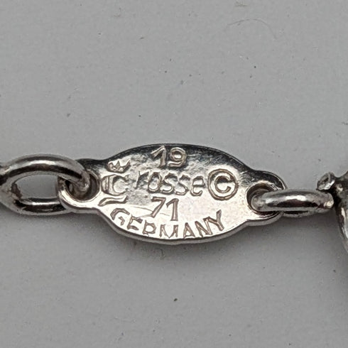 1974年喬治傑生 (Georg Jensen) 純銀長扭鏈項鍊,113厘米,62克