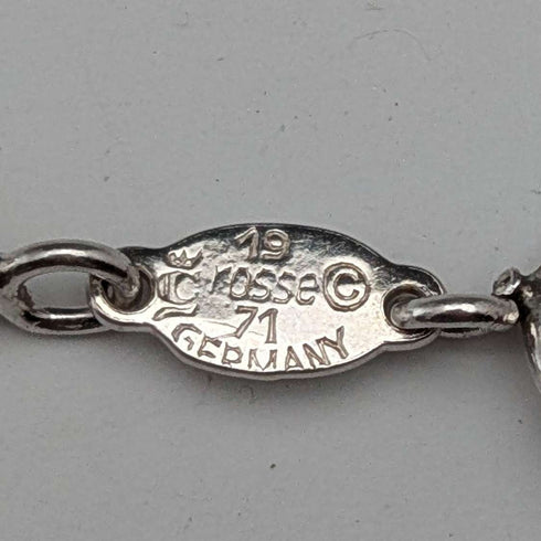 1974 Sterling Silver Long Twist Chain Necklace, 113cm, 62g, Georg Jensen