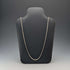 Vintage sterling silver Byzantine chain necklace, 76cm, 35g