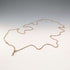 Antique British Pinchbeck muff chain necklace, 133cm long, with clip