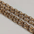 Antique British Pinchbeck muff chain necklace, 133cm long, with clip