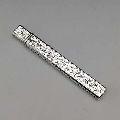 1902 British Antique Sterling Silver Pencil Holder by James Fenton