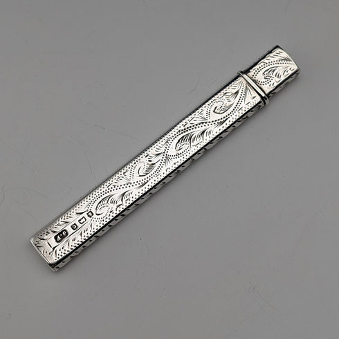 1902年詹姆斯芬頓設計的英國古董純銀鉛筆架