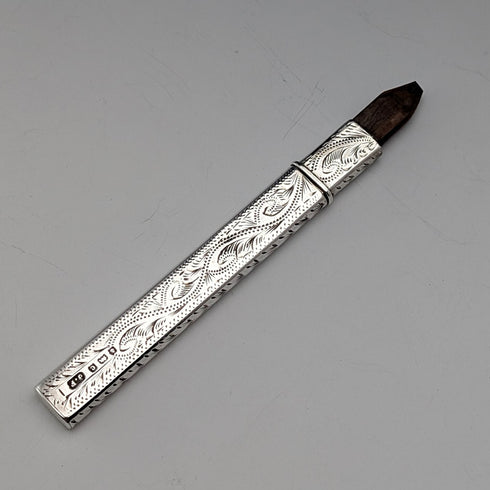 1902年詹姆斯芬頓設計的英國古董純銀鉛筆架