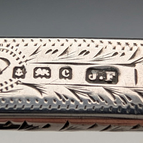 1902年詹姆斯芬頓設計的英國古董純銀鉛筆架