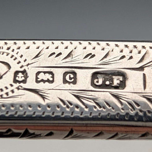 1902 British Antique Sterling Silver Pencil Holder by James Fenton
