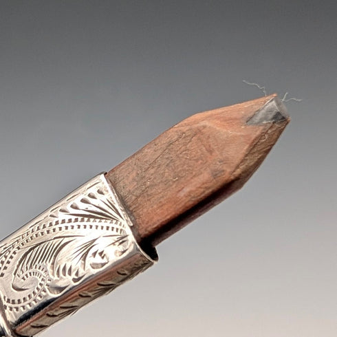 1902年詹姆斯芬頓設計的英國古董純銀鉛筆架