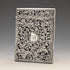 1837 British Antique Sterling Silver Openwork Floral Decor Card Case, 80g, Nathaniel Mills
