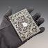 1837 British Antique Sterling Silver Openwork Floral Decor Card Case, 80g, Nathaniel Mills