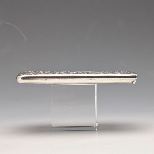 1897 British Antique Sterling Silver Sliding Card Case, 84g, HW King & Son