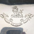 1913 British Antique Sterling Silver Cigarette Box with Wooden Interior, Walker & Hall