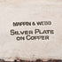 Vintage British silver-plated square dish with stems by Mappin & Webb