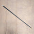 1916 British Antique Black Shaft Sterling Silver Rondelle Handle Cane 87cm